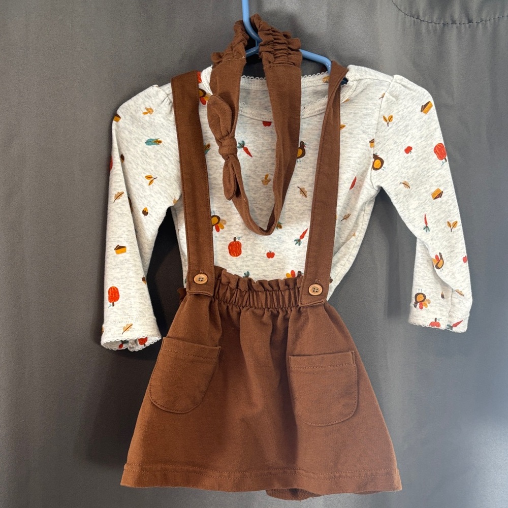 Carter's Brown and White Kids Matching Set